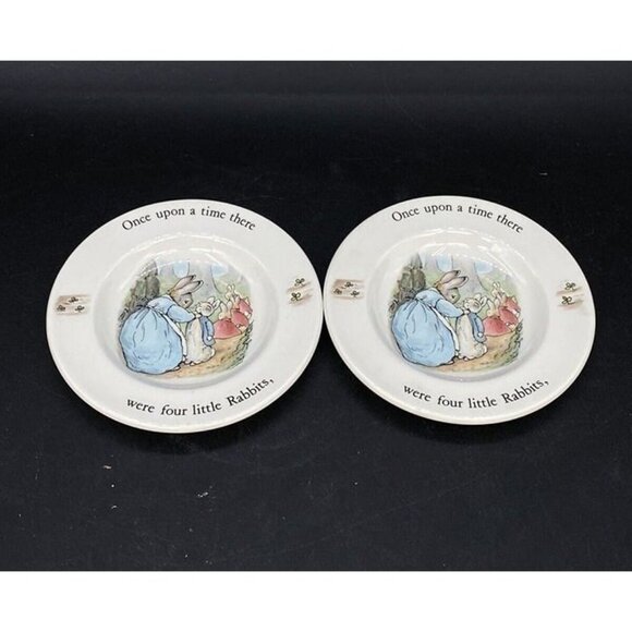 Wedgwood of Etruria Barlaston Other - Wedgwood of Etruria Barlaston Beatrix Potter Peter Rabbit McGregor Ceramic Plate